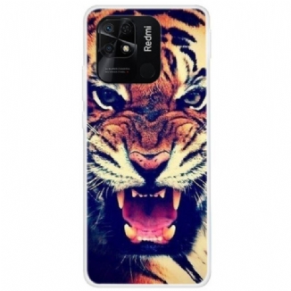 Coque Xiaomi Redmi 10C Tête de Félin