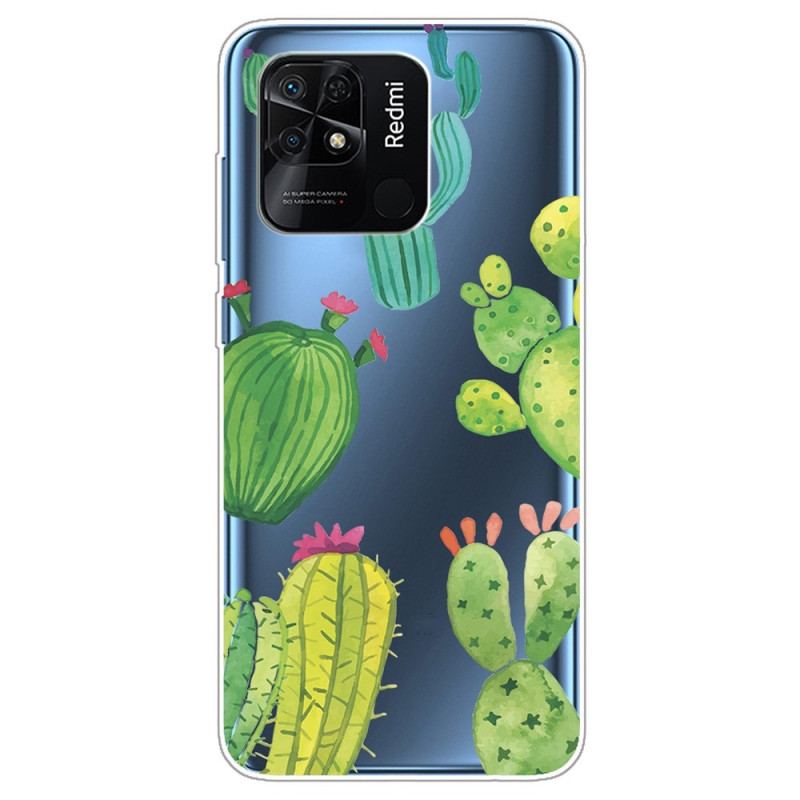 Coque Xiaomi Redmi 10C Transparente Cactus