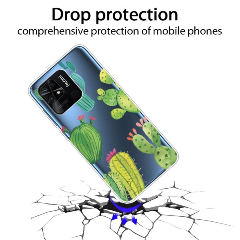 Coque Xiaomi Redmi 10C Transparente Cactus