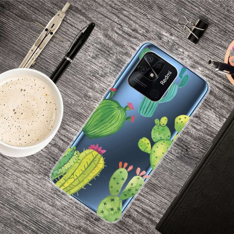 Coque Xiaomi Redmi 10C Transparente Cactus