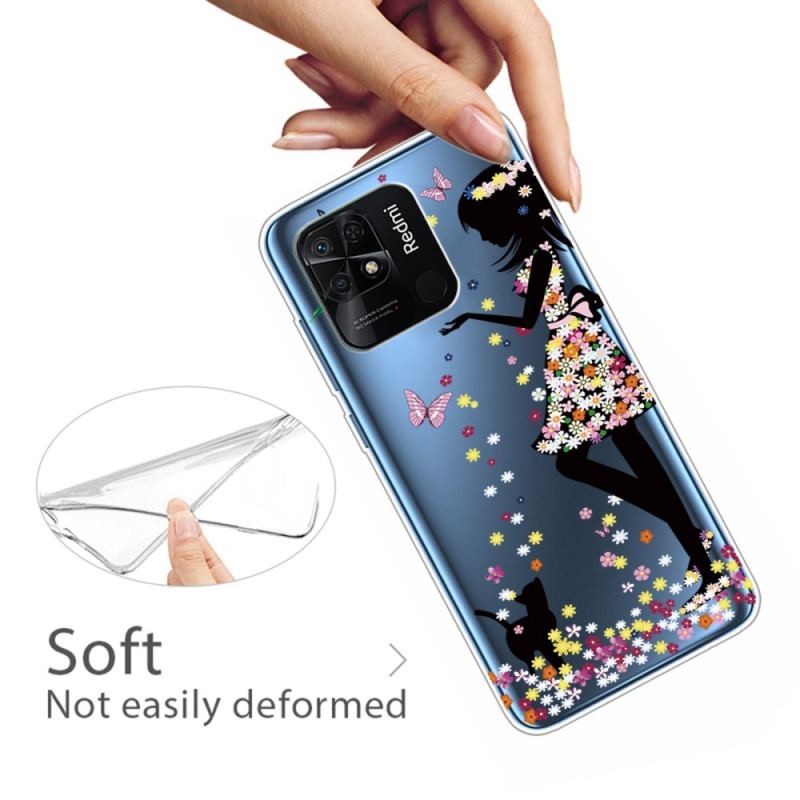 Coque Xiaomi Redmi 10C Transparente Jeune Fille