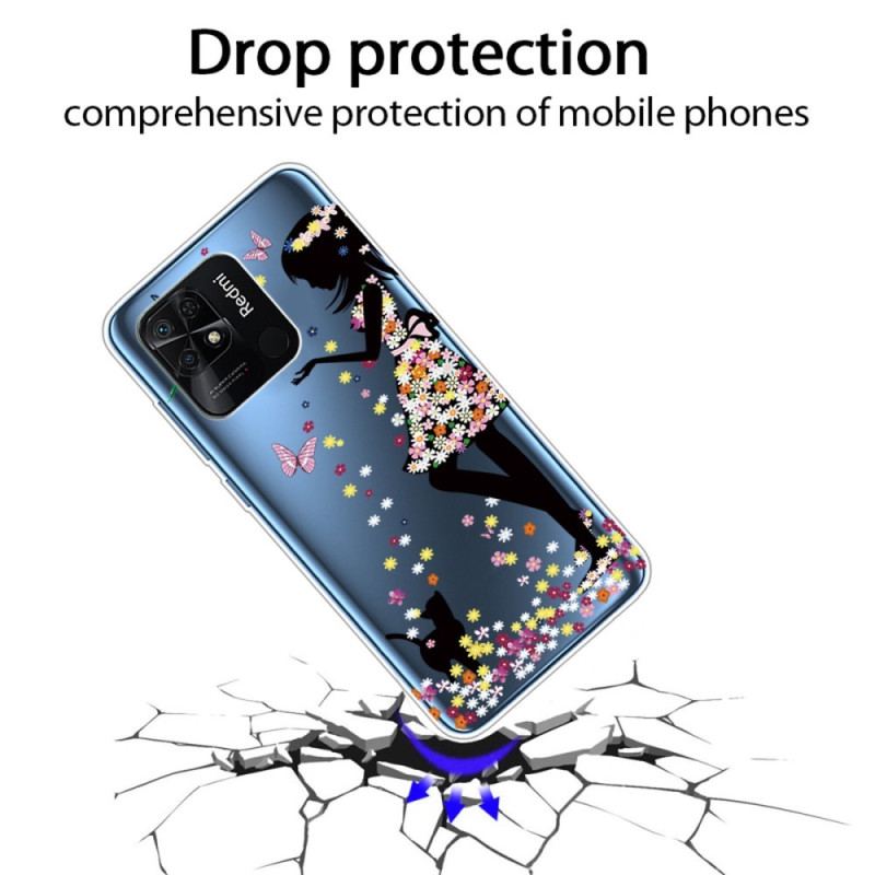 Coque Xiaomi Redmi 10C Transparente Jeune Fille