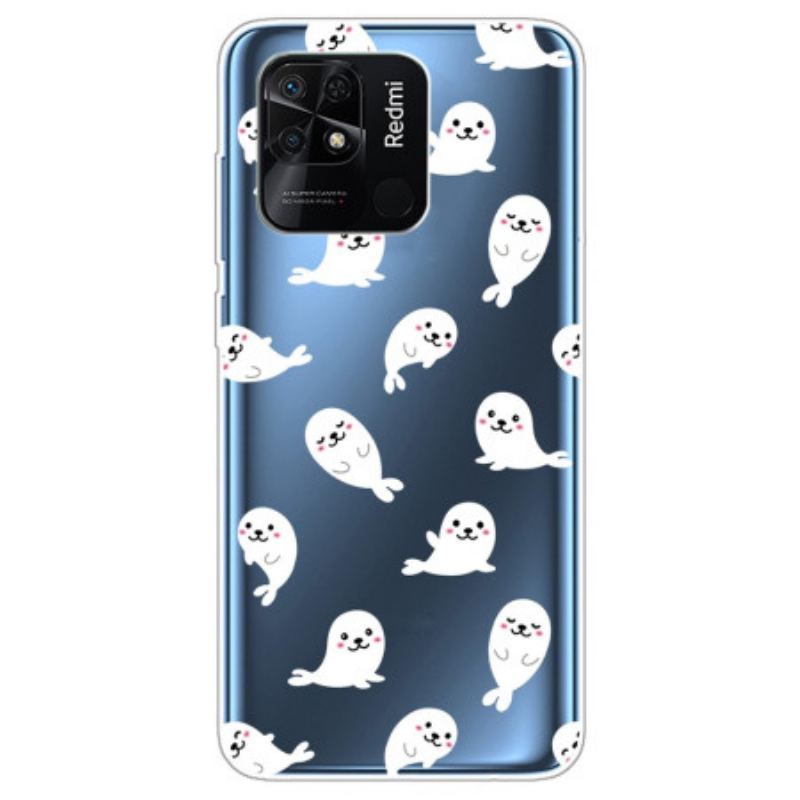 Coque Xiaomi Redmi 10C Transparente Lions des Mers