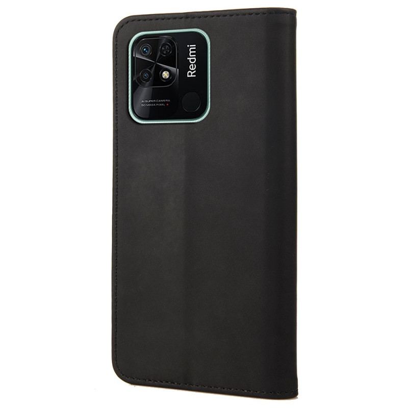 Flip Cover Xiaomi Redmi 10C Bicolore avec Rivet