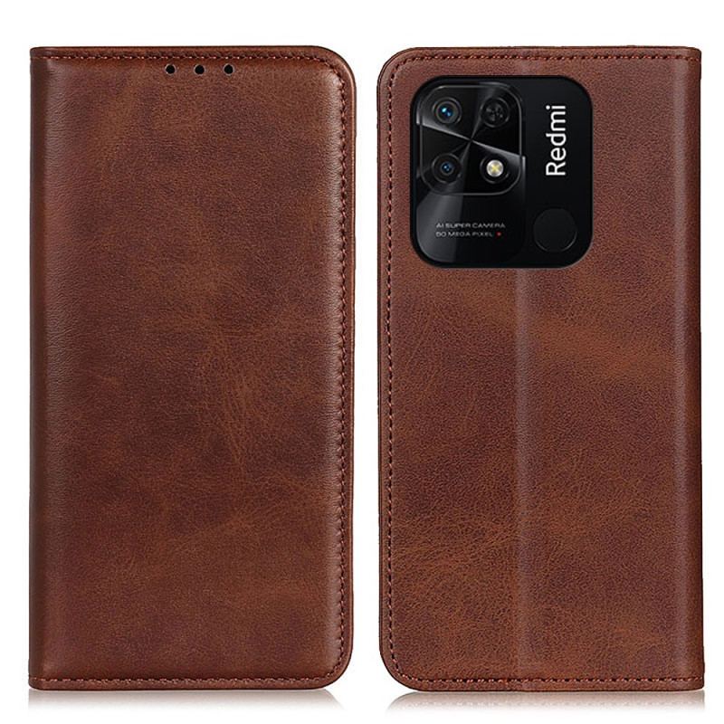 Flip Cover Xiaomi Redmi 10C Cuir Fendu