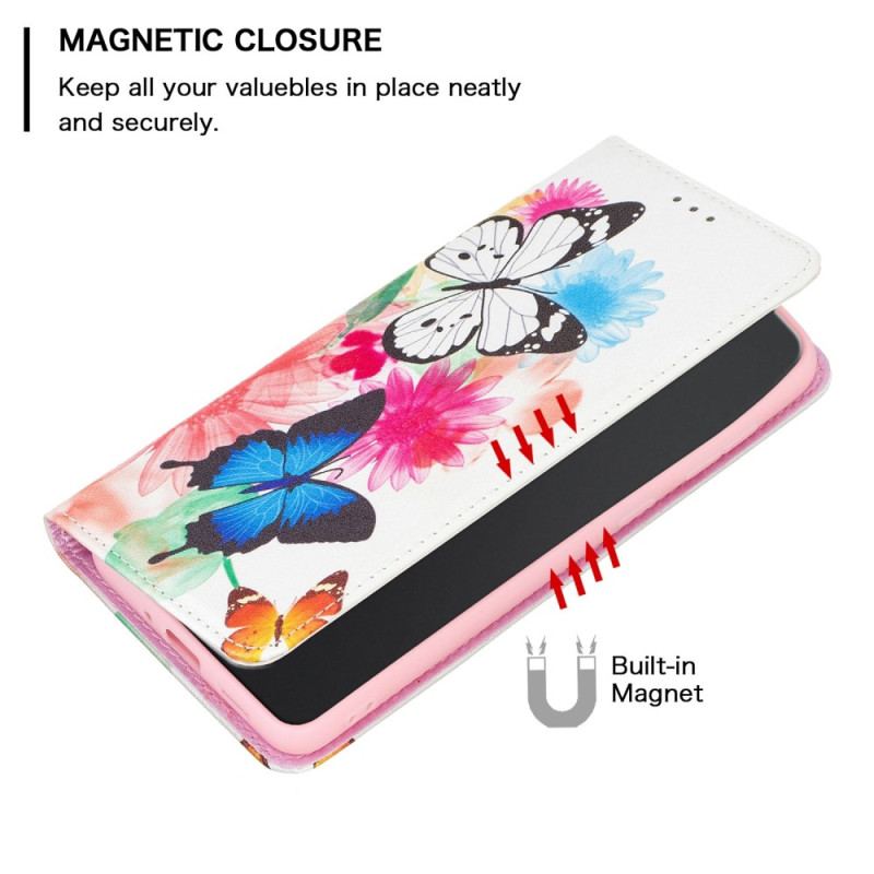 Flip Cover Xiaomi Redmi 10C Papillons