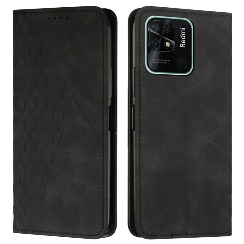 Flip Cover Xiaomi Redmi 10C Style Cuir Motif 3D