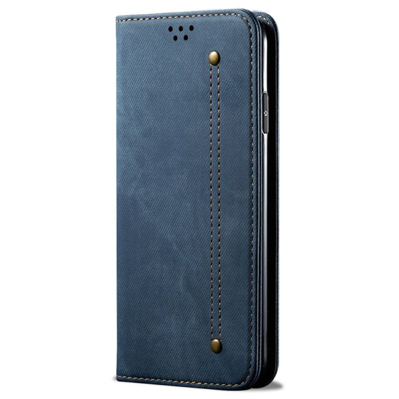 Flip Cover Xiaomi Redmi 10C Tissu Jeans