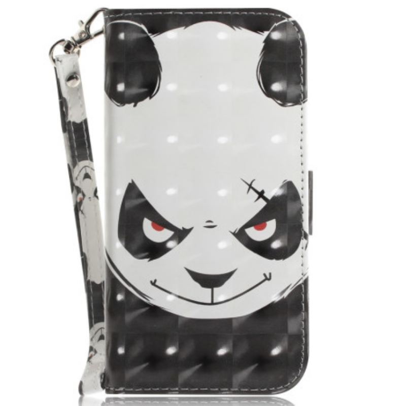 Housse Xiaomi Redmi 10C Angry Panda à Lanière