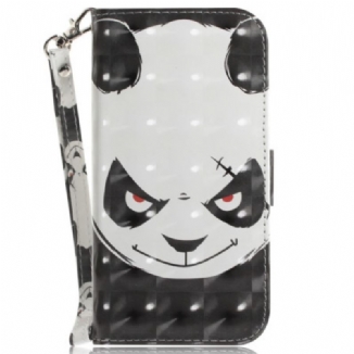 Housse Xiaomi Redmi 10C Angry Panda à Lanière