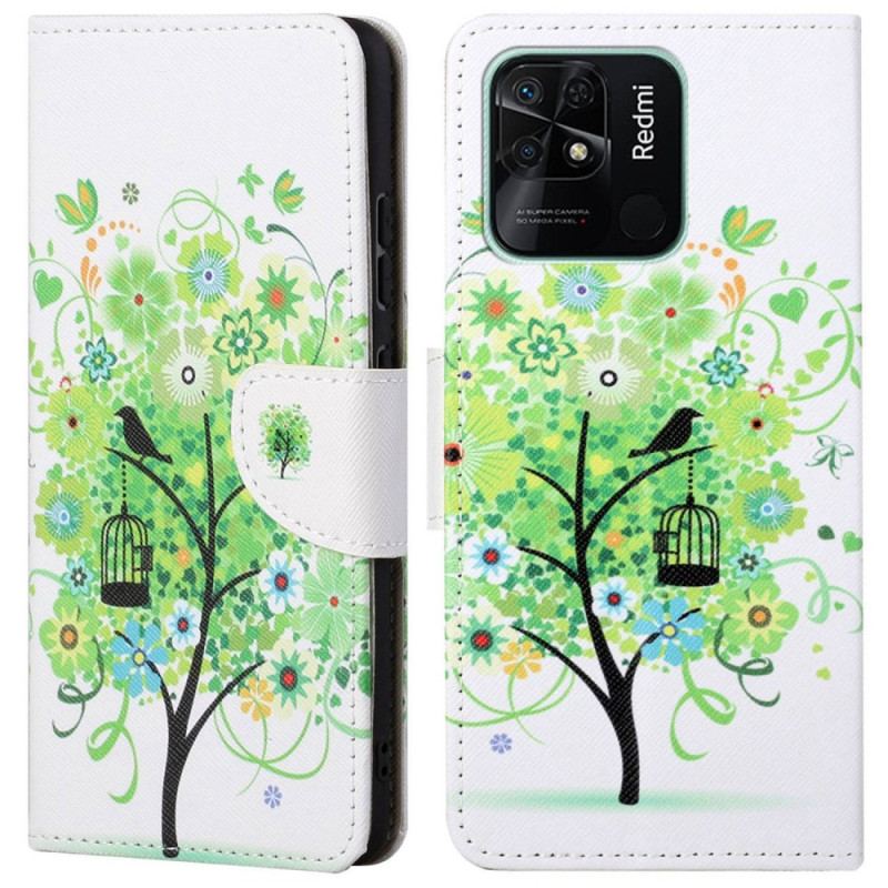 Housse Xiaomi Redmi 10C Arbre au Feuillage Vert