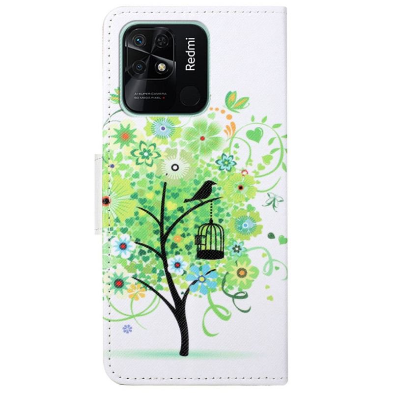 Housse Xiaomi Redmi 10C Arbre au Feuillage Vert