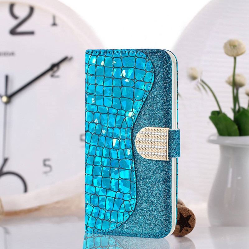 Housse Xiaomi Redmi 10C Croco Diamants