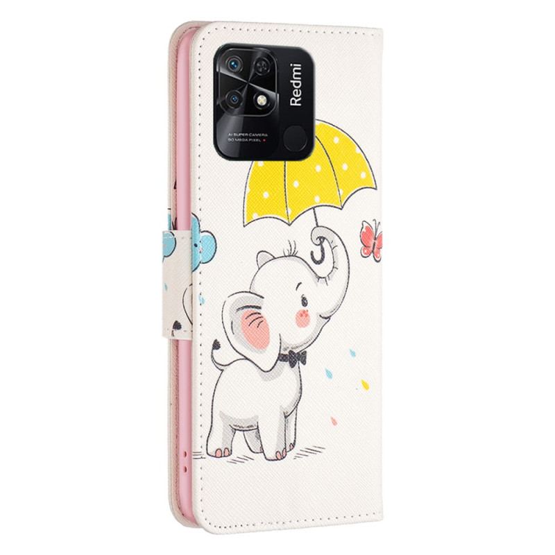 Housse Xiaomi Redmi 10C Éléphant Parapluie