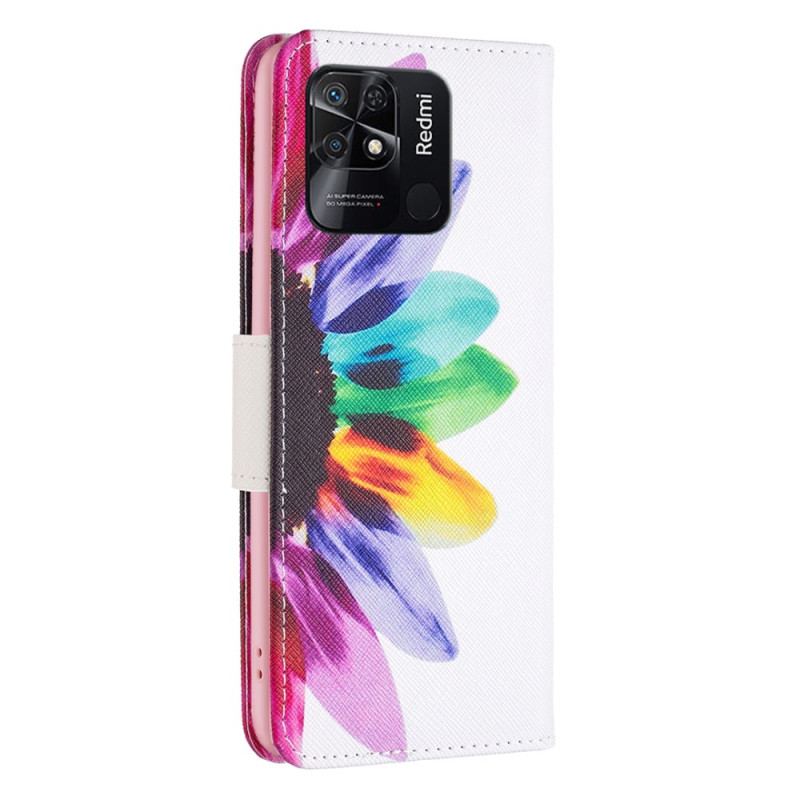 Housse Xiaomi Redmi 10C Fleur Aquarelle