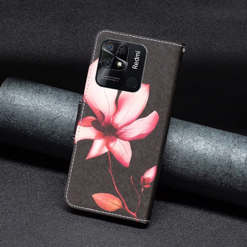 Housse Xiaomi Redmi 10C Fleur Rose