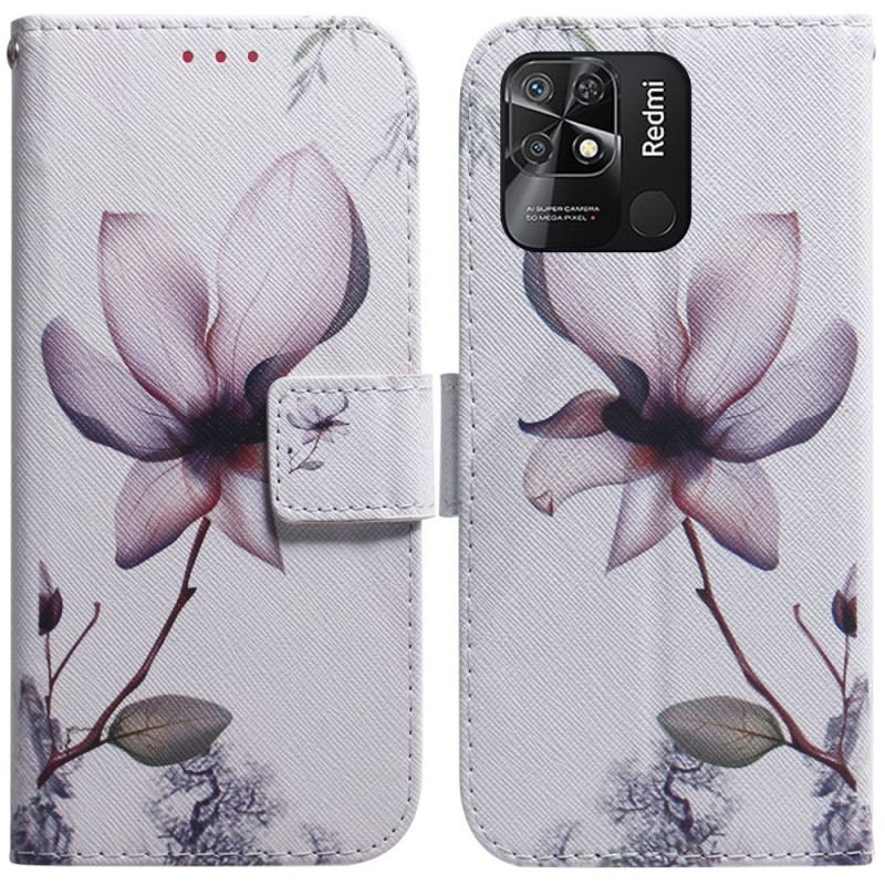 Housse Xiaomi Redmi 10C Fleur Rose