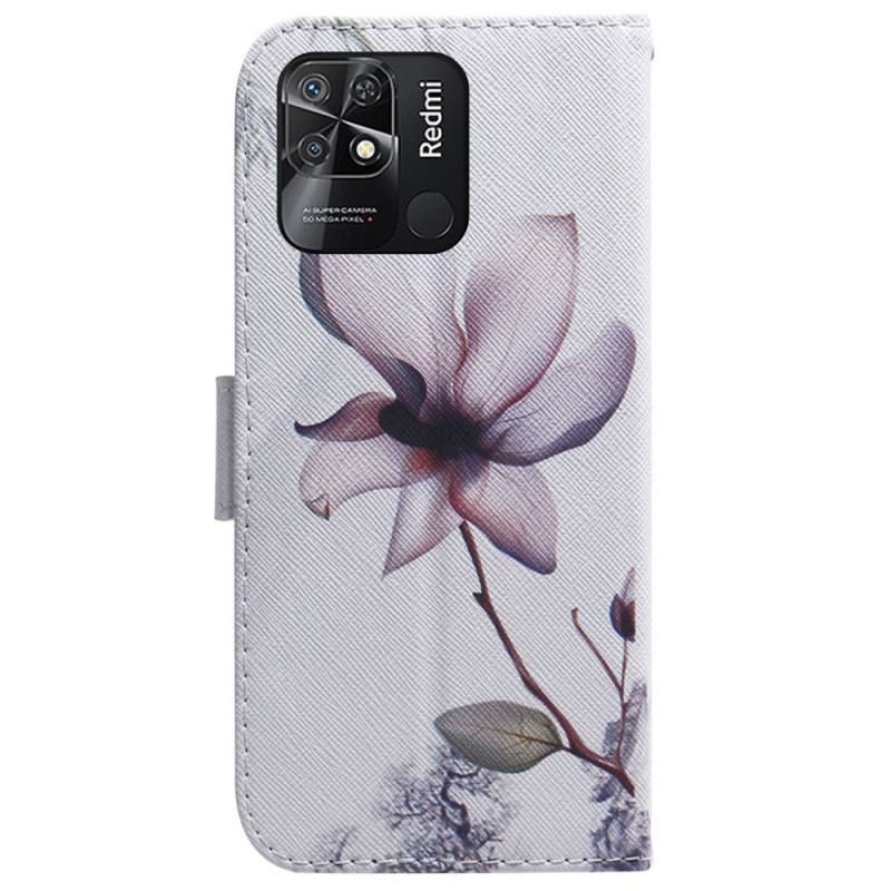 Housse Xiaomi Redmi 10C Fleur Rose