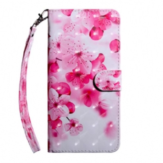 Housse Xiaomi Redmi 10C Fleurs à Lanière