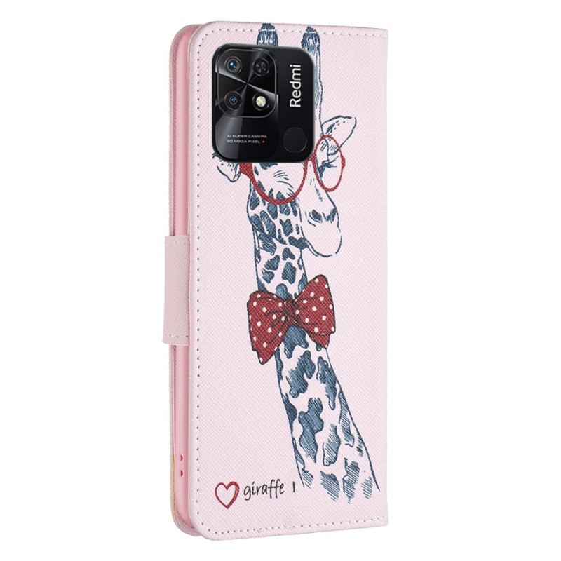 Housse Xiaomi Redmi 10C Girafe Intello