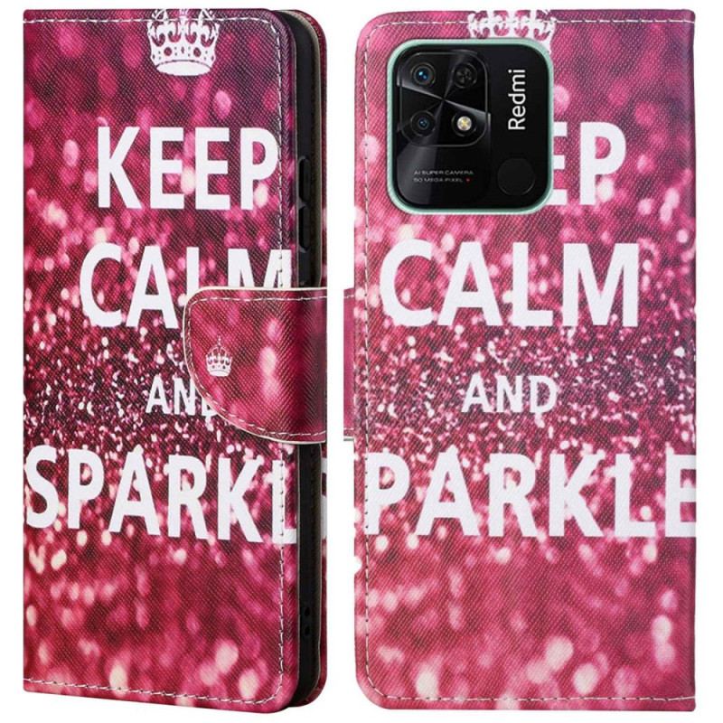 Housse Xiaomi Redmi 10C Keep Calm and Sparkle