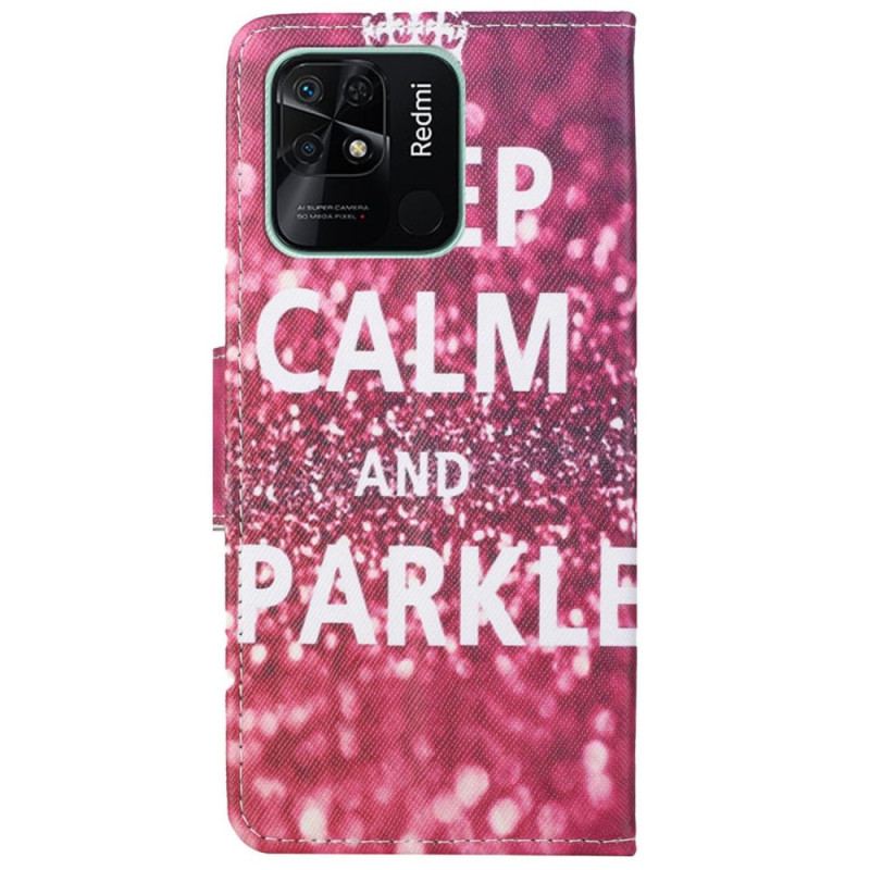 Housse Xiaomi Redmi 10C Keep Calm and Sparkle