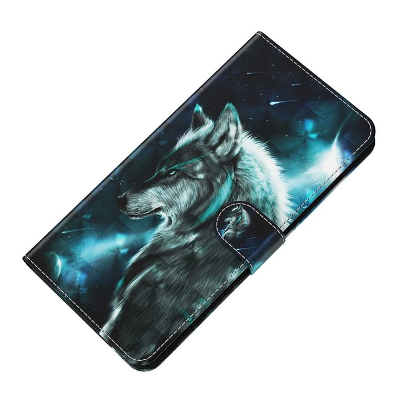 Housse Xiaomi Redmi 10C Loup à Lanière