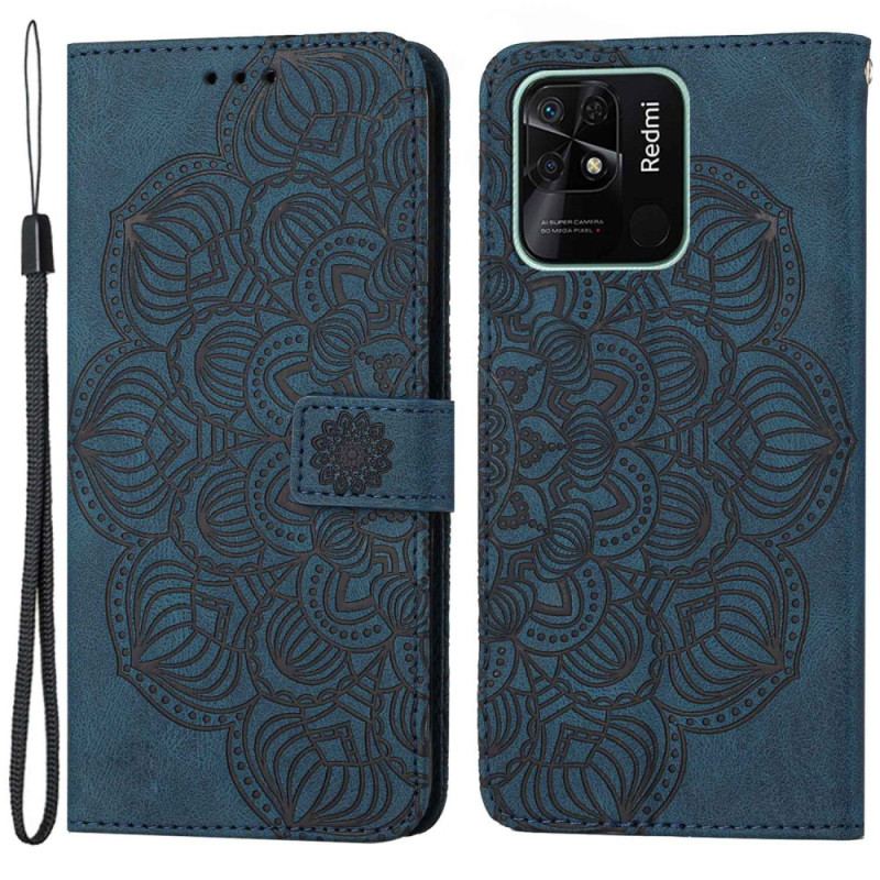 Housse Xiaomi Redmi 10C Mandala à Lanière