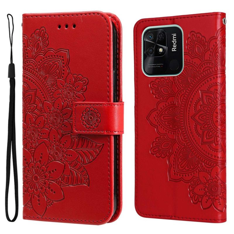 Housse Xiaomi Redmi 10C Mandala à Lanière