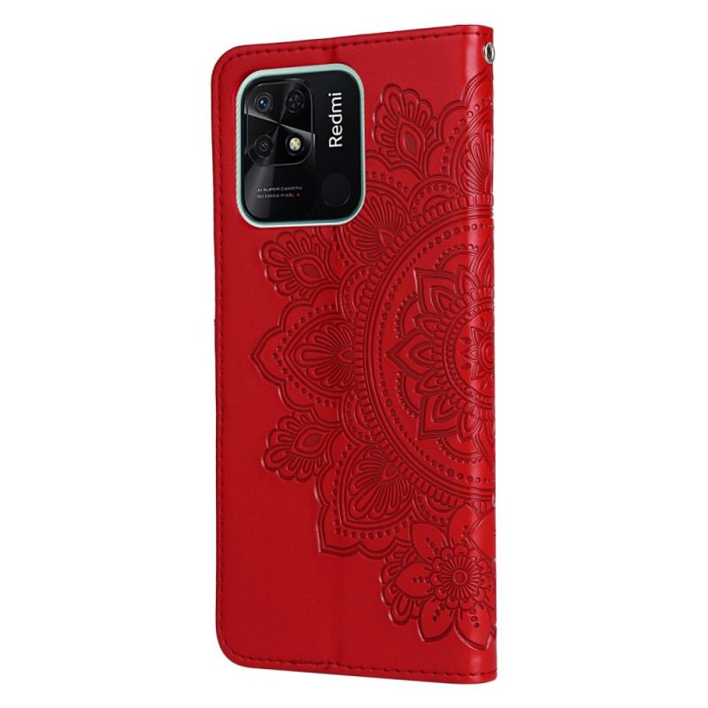 Housse Xiaomi Redmi 10C Mandala à Lanière