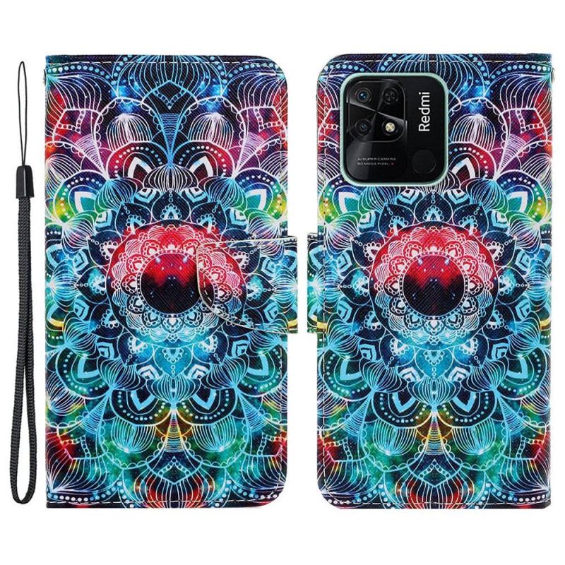 Housse Xiaomi Redmi 10C Mandala à Lanière