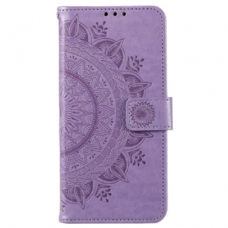 Housse Xiaomi Redmi 10C Mandala Soleil avec Lanière