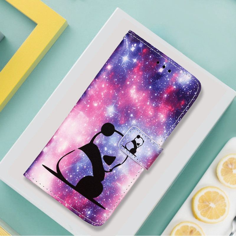 Housse Xiaomi Redmi 10C Panda Espace à Lanière