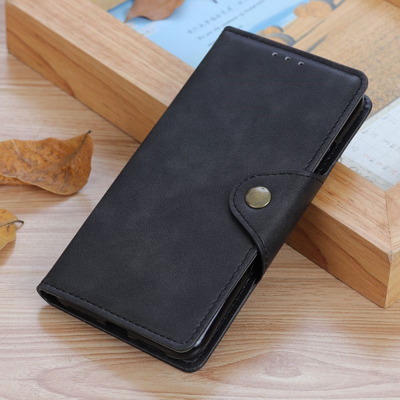 Housse Xiaomi Redmi 10C Simili Cuir Bouton Magnétique