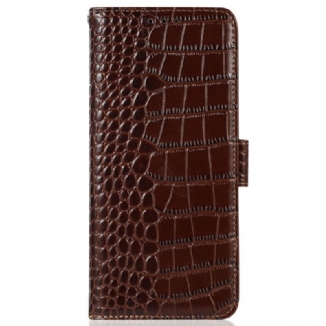 Housse Xiaomi Redmi 10C Style Crocodile RFID