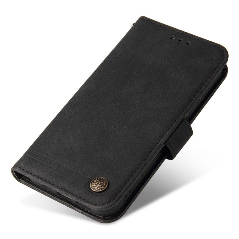 Housse Xiaomi Redmi 10C Style Cuir avec Rivet Décoratif