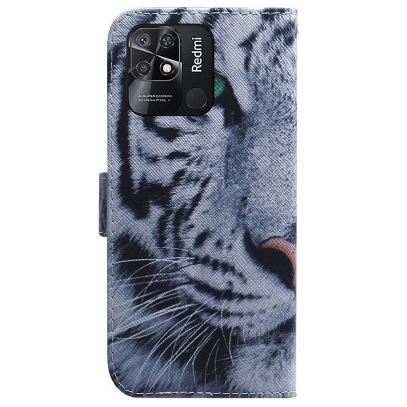 Housse Xiaomi Redmi 10C Tigre Blanc