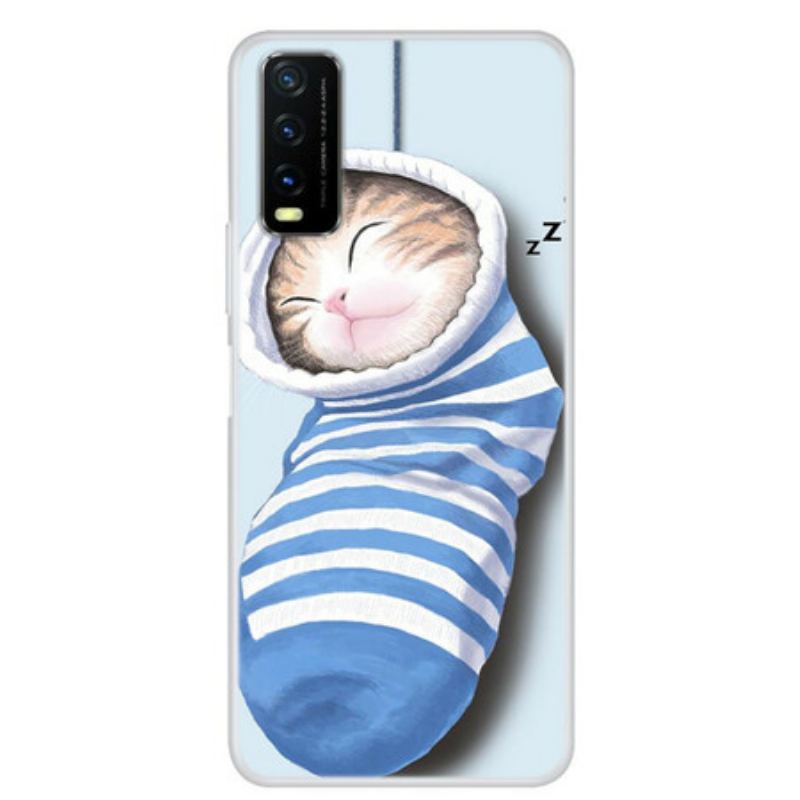 Coque Vivo Y20s / Y11s Chaton Endormi