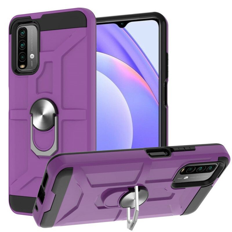 Coque Xiaomi Redmi 9T Anneau-Support Métallisée