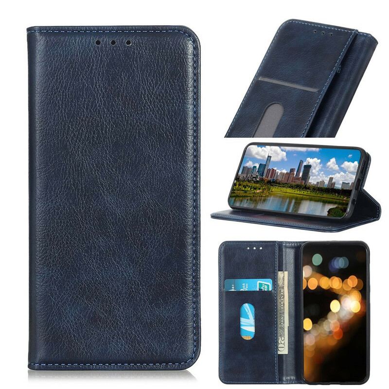 Flip Cover Xiaomi Redmi 9T Cuir Fendu Mat