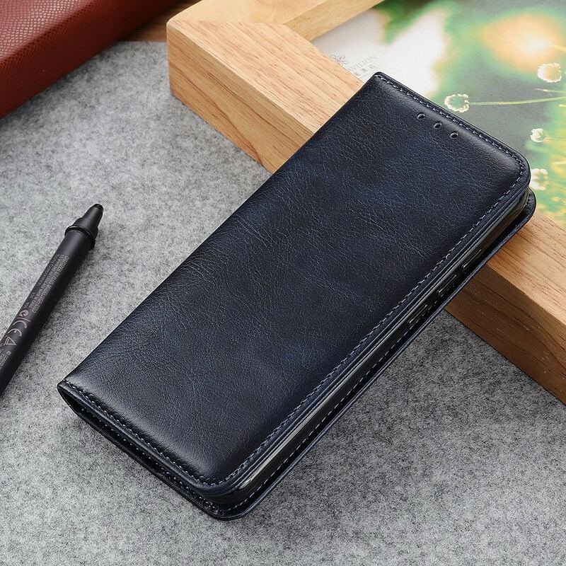 Flip Cover Xiaomi Redmi 9T Cuir Fendu Mat