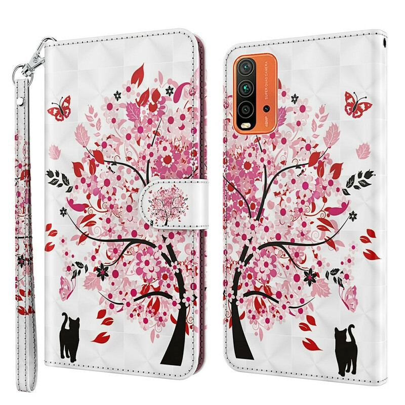 Housse Xiaomi Redmi 9T Arbre Rose