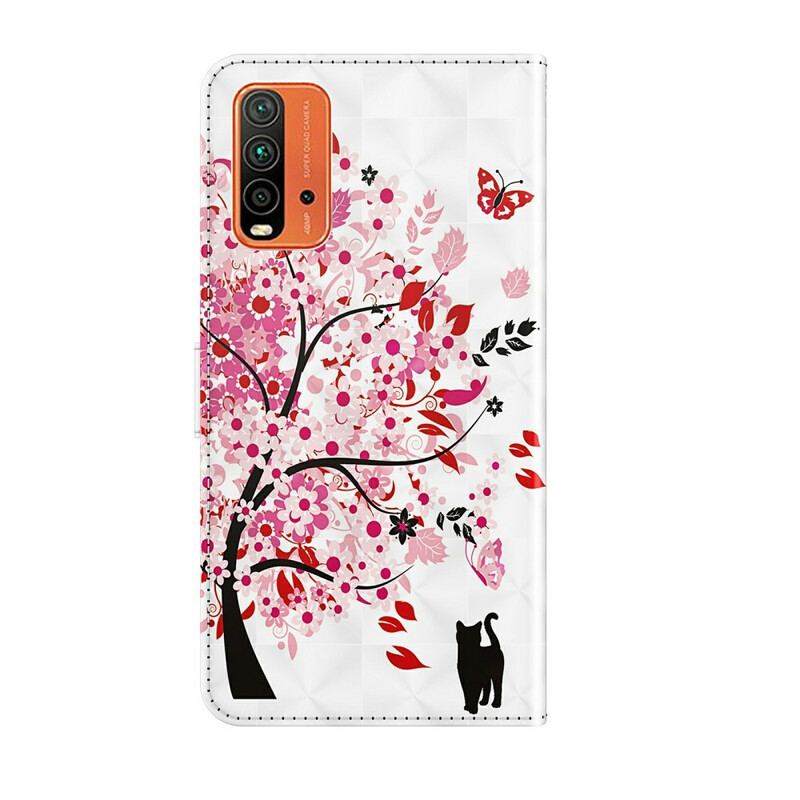 Housse Xiaomi Redmi 9T Arbre Rose