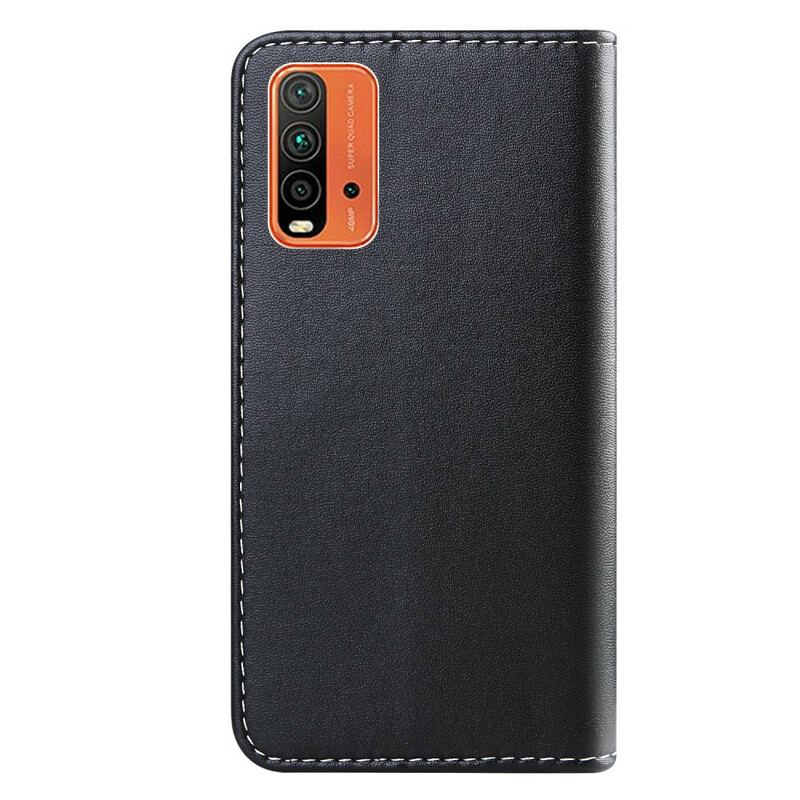 Housse Xiaomi Redmi 9T Effet Cuir Tricolore