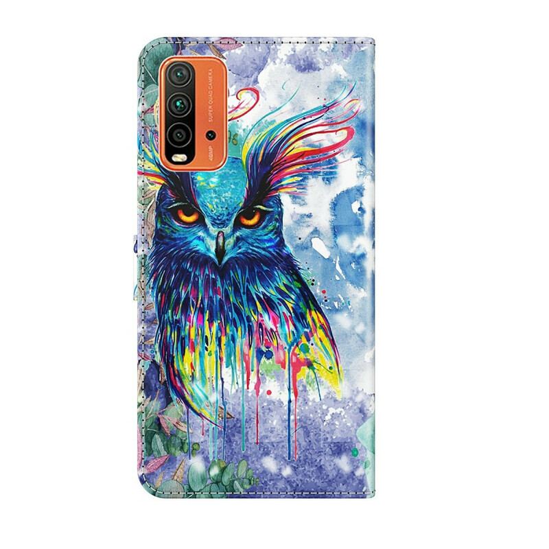 Housse Xiaomi Redmi 9T Oiseau Aquarelle