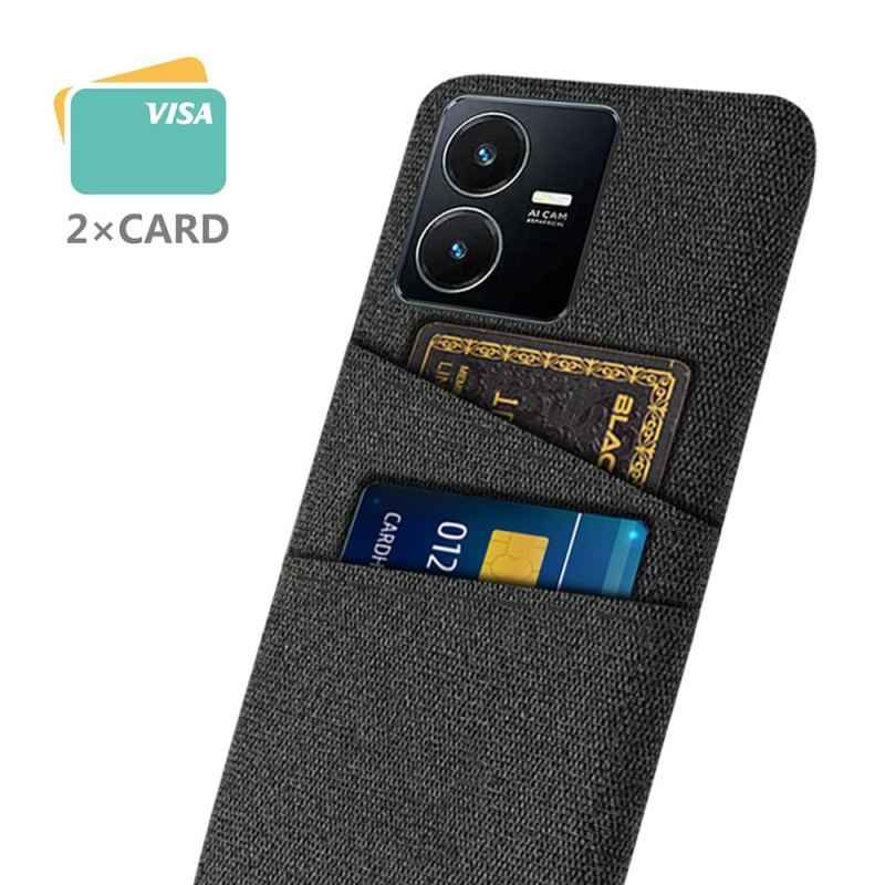 Coque Vivo Y35 / Y22s Porte-Cartes Tissu