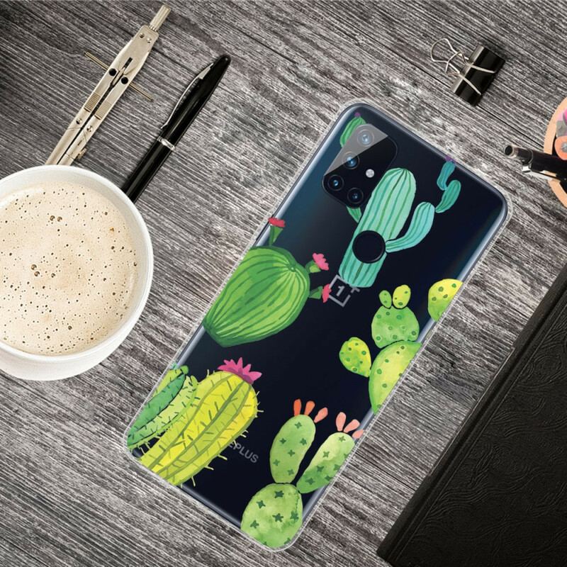 Coque OnePlus Nord N10 Cactus Aquarelle