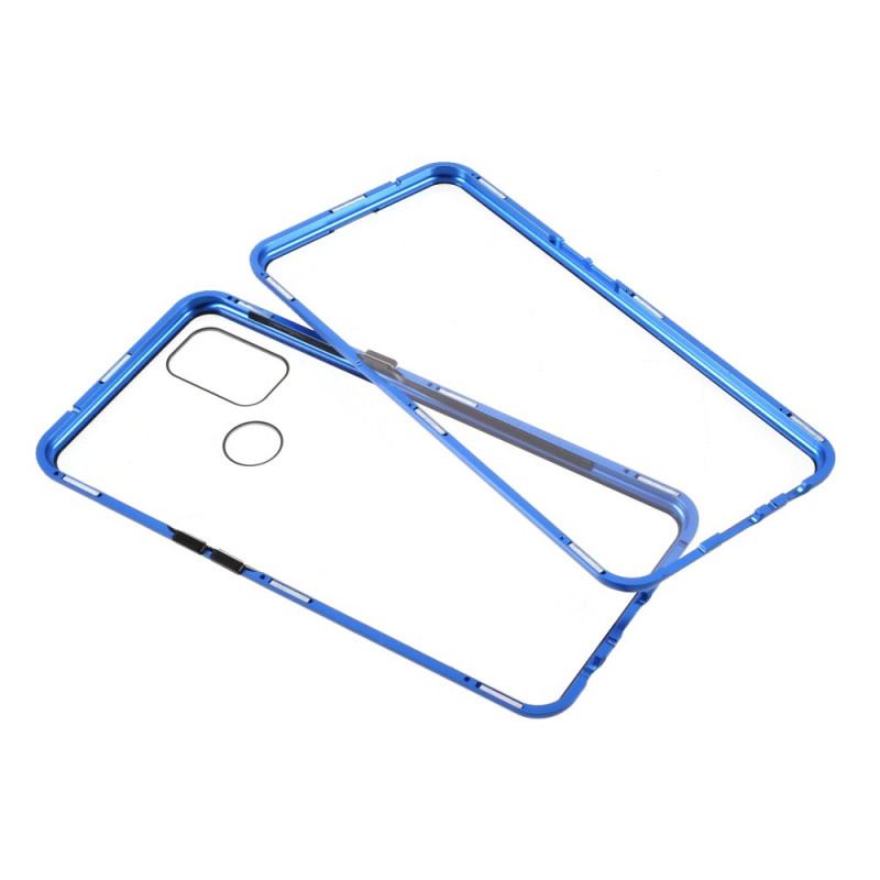 Coque OnePlus Nord N10 Deux Cotés Magnétique Verre Trempé et Métal