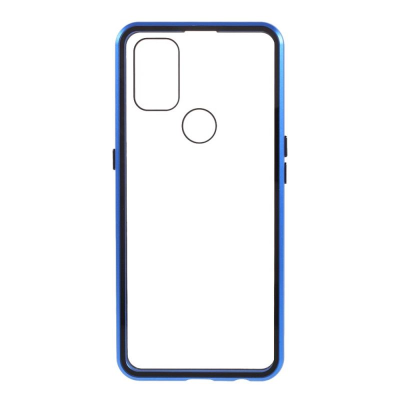 Coque OnePlus Nord N10 Deux Cotés Magnétique Verre Trempé et Métal