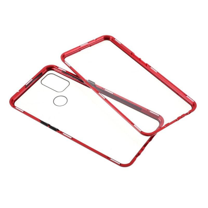 Coque OnePlus Nord N10 Deux Cotés Magnétique Verre Trempé et Métal